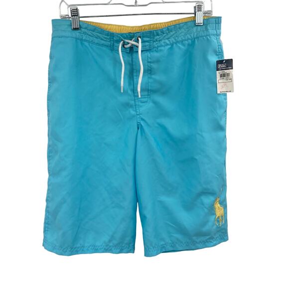 Polo Ralph Lauren Blue Yellow Big Pony Youth Boys XL 18/20 NEW